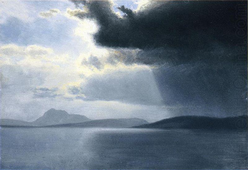 Albert Bierstadt Approaching Thunderstorm on the Hudson River china oil painting image